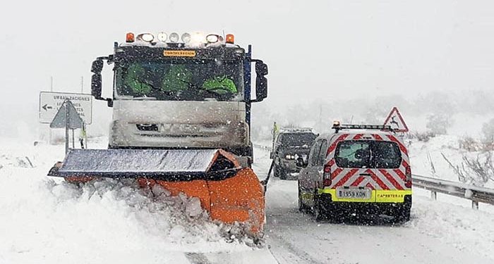 UGT denuncia las condiciones lamentables del personal de Fomento durante el temporal Filomena