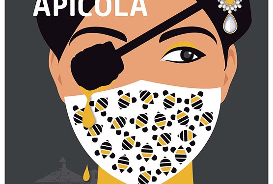 Una imagen de la princesa de Éboli con mascarilla es el cartel anunciador de la XL Feria Apícola 1 Una imagen de la princesa de Éboli con mascarilla es el cartel anunciador de la XL Feria Apícola