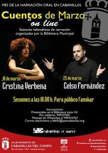 Cabanillas organiza cuentacuentos por videoconferencia para celebrar el Día de la Narración Oral