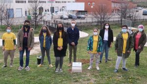 Cabanillas se suma a la iniciativa «Un árbol por Europa», plantando un olmo en el Centro Joven