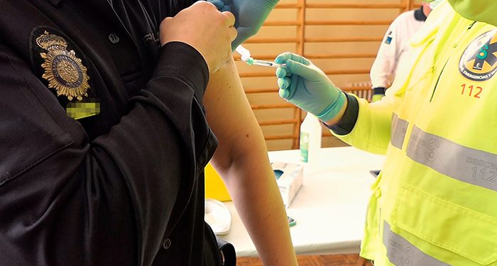 Comienza en Guadalajara la vacunación contra la Covid-19 a los miembros de Fuerzas y Cuerpos de Seguridad