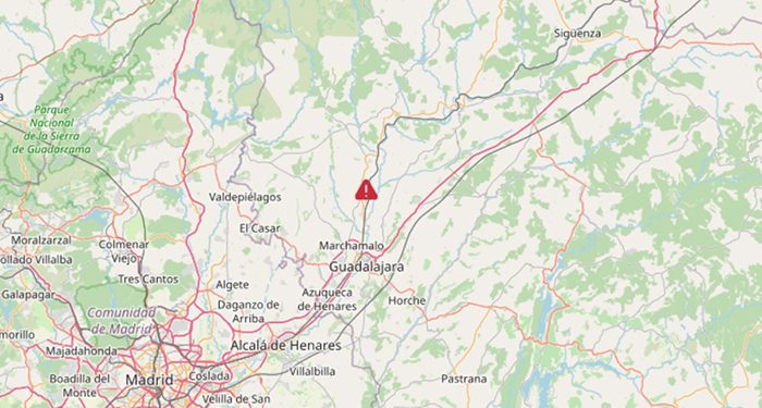 Cuatro personas trasladadas al Hospital tras un atropello múltiple en Yunquera de Henares