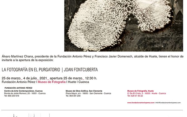 El artista Joan Fontcuberta reabre el Museo de Fotografía de Huete 1 El artista Joan Fontcuberta reabre el Museo de Fotografía de Huete