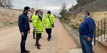 El Gobierno regional realiza una actuación de emergencia en la CM-2026 entre Leganiel y Barajas de Melo por los daños ocasionados por Filomena
