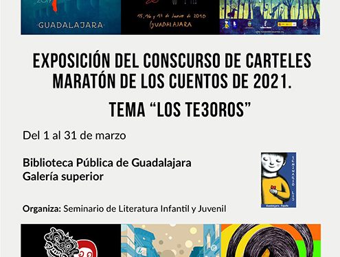 Exposición del concurso de carteles para el 30 Maratón de los Cuentos