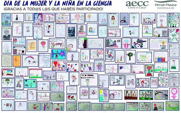 Ferial Plaza y AECC Guadalajara entregan sus premios al concurso de dibujo por el Día de la Mujer y la Niña en la ciencia