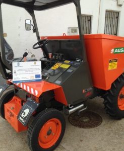 Málaga del Fresno adquiere un dumper y nuevos contenedores para aumentar la capacidad del punto limpio