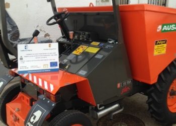 Málaga del Fresno adquiere un dumper y nuevos contenedores para aumentar la capacidad del punto limpio