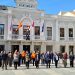 Minuto de silencio en la Plaza Mayor de Guadalajara en memoria de las víctimas del terrorismo