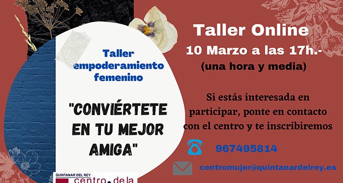 Quintanar del Rey visibilizará el 8M con un taller de empoderamiento femenino impartido por Tatiana Rodríguez de la Paz