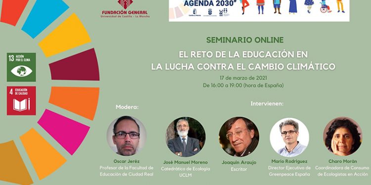 El naturalista Joaquín Araújo participará en el próximo seminario de la Fundación de la UCLM sobre cambio climático
