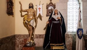 Veneración conjunta de San Juan Apóstol Evangelista y la V.H. de Nuestro Señor Resucitado y María Santísima del Amparo