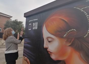 Villanueva de la Torre visibiliza a grandes mujeres de la historia en el Día Internacional de la Mujer con un mural dedicado a Luisa de Medrano