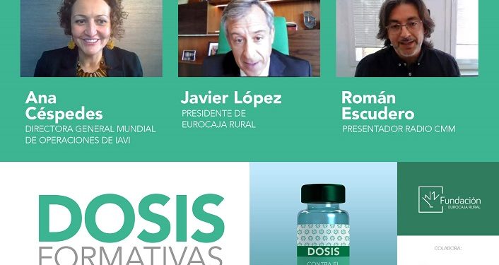 Ana Céspedes en las 'Dosis Formativas' de Fundación Eurocaja Rural La obtención de 4 vacunas en un año constituye un éxito científico sin precedentes