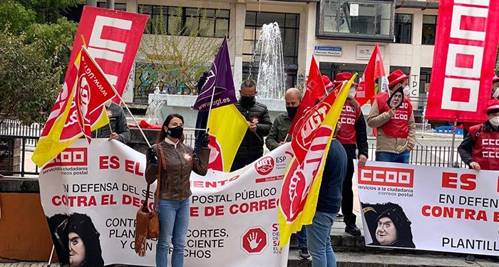 Delegados y delegadas del sector postal de UGT y CCOO en Cuenca “Están aprovechando miserablemente la pandemia para acelerar el desguace de Correos”