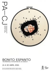 El bordado artesano llevado al terreno artístico protagoniza la exposición de Pequeño Espanto que acoge el Centro Joven de Cuenca