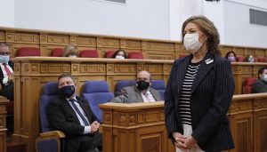 El pleno de las Cortes regionales aprueba la designación de Aurelia Sánchez como senadora en representación de CLM
