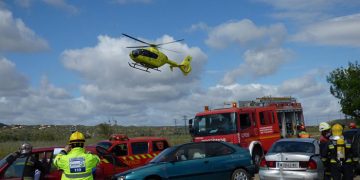 El Servicio de Emergencias 1-1-2 de Castilla-La Mancha coordinó la actuación en 152 accidentes de tráfico graves durante el pasado año