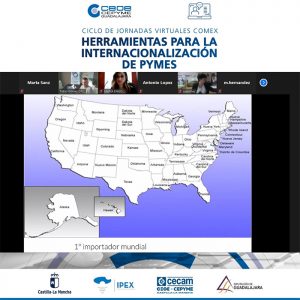 Finaliza el ciclo de Jornadas de Comercio Exterior de CEOE-Cepyme Guadalajara abordo los incoterms, vender en EEUU  y las plataformas B2b