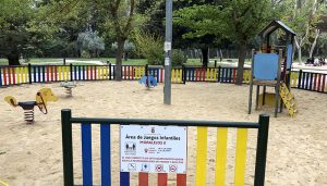 Finalizada la renovación del área infantil de Tiradores Altos y casi a punto las de San Antón y Moralejos dentro de las previstas en esta primera fase