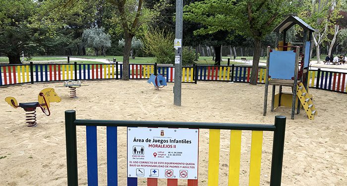 Finalizada la renovación del área infantil de Tiradores Altos y casi a punto las de San Antón y Moralejos dentro de las previstas en esta primera fase