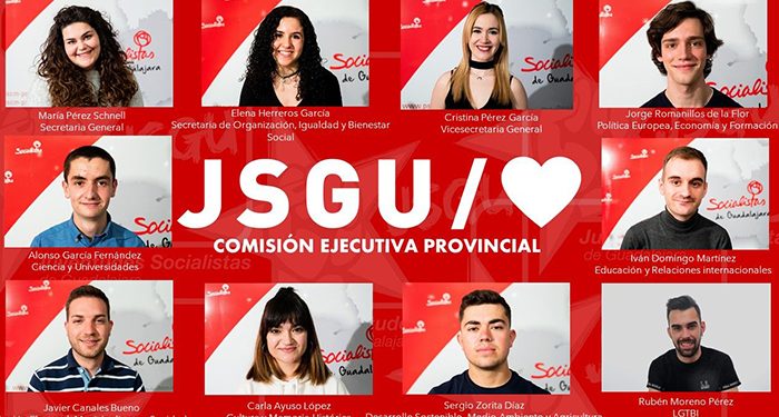 Juventudes Socialistas de Guadalajara renueva su ejecutiva provincial casi por completo