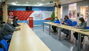 Reunión entre representantes socialistas en el Congreso y el Senado con los nuevos dirigentes sindicales de UGT y CCOO en Guadalajara