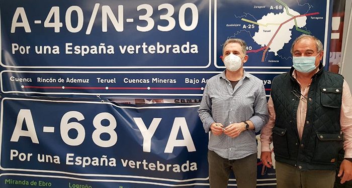 Teruel Existe invita a Cuenca y Guadalajara a que llenen sus pueblos de pancartas para reivindicar las autovías prometidas