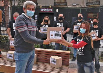 Vulturis muestra su apoyo a la hostelería del centro de Guadalajara