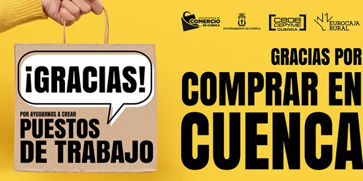 La Asociación de Comercio de Cuenca lanza una campaña de agradecimiento al consumidor por elegir el comercio local