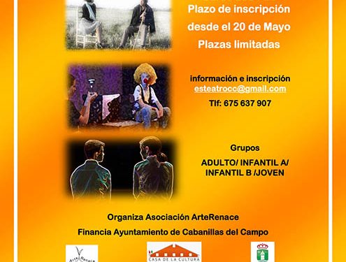 Abre la inscripción para el curso 21-22 en las Escuelas de Teatro, Fotografía y Arte de la Asociación «ArteRenace» de Cabanillas
