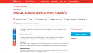 Adecco busca 500 mozosas de almacén en Marchamalo