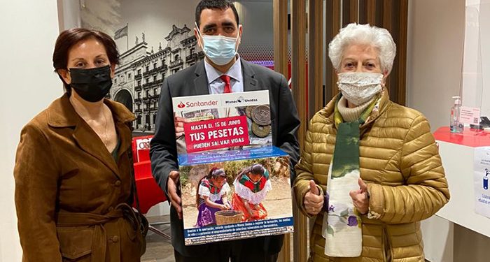 Banco Santander y Manos Unidas Cuenca recogerán pesetas para convertirlas en un proyecto solidario