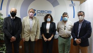 CEOE-Cepyme Guadalajara y el Colegio Oficial de Ingenieros Técnicos de Telecomunicaciones de Castilla-La Mancha mantienen su primer encuentro