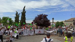 Cientos de personas exigen a Page en Toledo una moratoria a la Ganadería Industrial en Toledo