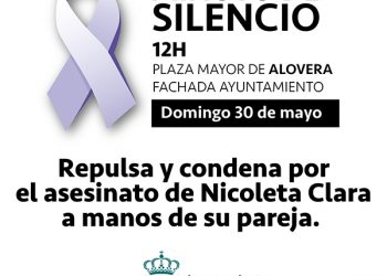 Concentración en Alovera en recuerdo de Nicoleta, la mujer asesinada por su pareja