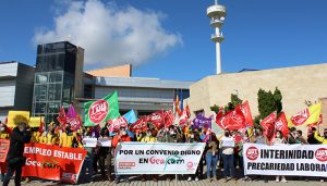 Delegados y delegadas de UGT y CCOO denuncian el riesgo que representan para los trabajadores y el medio natural los recortes de GEACAM