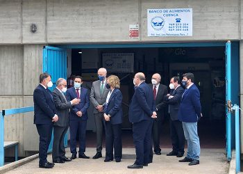 Dolz agradece la visita de la Reina Sofía interesándose por el Banco de Alimentos de Cuenca