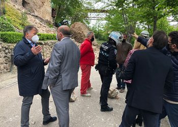 El PSOE de Cuenca asevera que las instituciones “no escatimarán esfuerzos” para ayudar en la reconstrucción de la calle Canónigos
