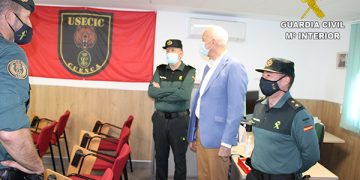 El Subdelegado del Gobierno en Cuenca visita la Unidad de Seguridad Ciudadana (USECIC) de la Guardia Civil