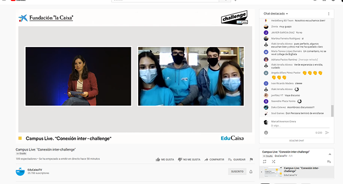 Estudiantes de Cuenca participan en el Campus Virtual de EduCaixa para desarrollar propuestas y soluciones a la nueva realidad post-pandemia