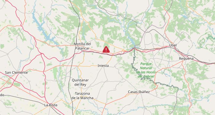 Fallece una mujer de 62 años en un accidente de tráfico en la A-3 a la altura de Castillejo de Iniesta