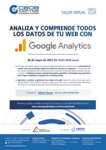 Google Analytics centrará un nuevo webinar de CEOE-Cepyme Guadalajara