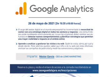 Google Analytics centrará un nuevo webinar de CEOE-Cepyme Guadalajara 8 Google Analytics centrará un nuevo webinar de CEOE-Cepyme Guadalajara