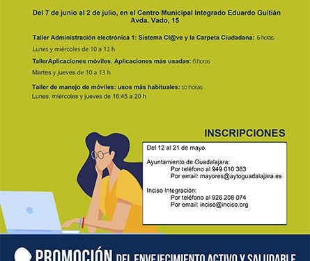 Guadalajara abre el plazo para solicitar el programa CapacitaTIC dirigido a personas mayores de 55 años