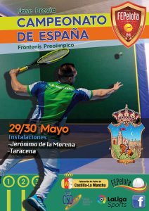 Guadalajara acoge las previas del Campeonato de España de Frontenis Absoluto Modalidad Preolímpica