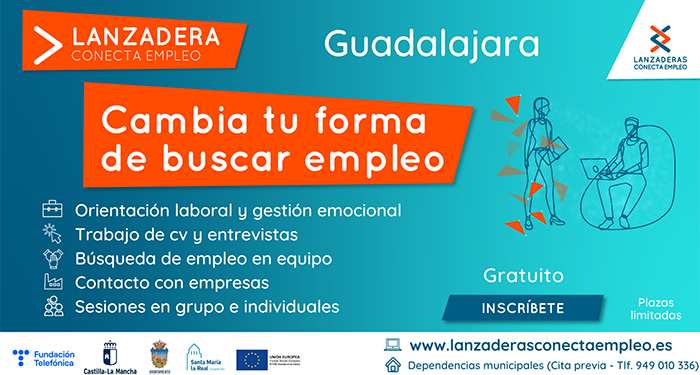 Guadalajara contará a partir de julio con una nueva Lanzadera Conecta Empleo 1 Guadalajara contará a partir de julio con una nueva Lanzadera Conecta Empleo
