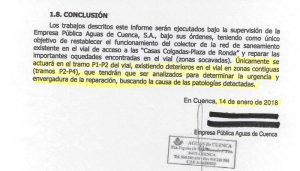 Informe calle Canónigos