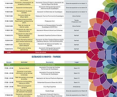 La Feria de las Asociaciones de Guadalajara convoca este fin de semana a más de cincuenta entidades