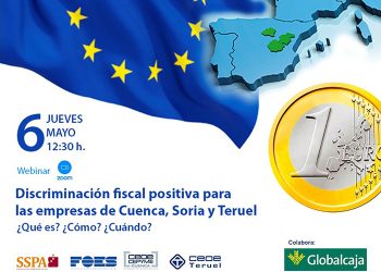 Las CEOEs de Cuenca, Soria y Teruel darán una charla bajo el título ‘Discriminación fiscal positiva hoy’